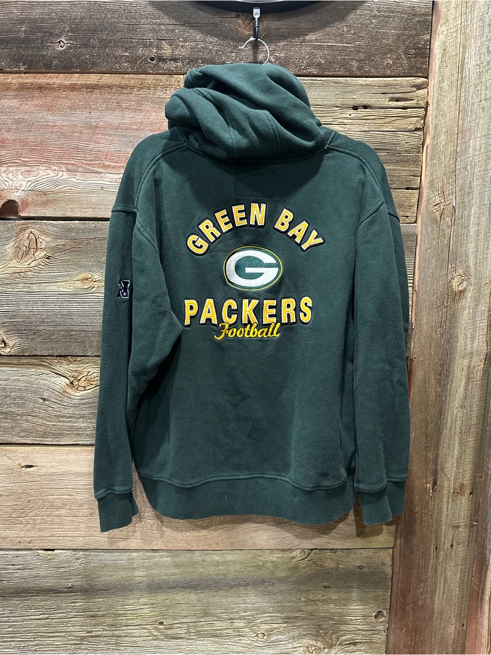 Green Bay Packers Green Pullover Hoodie - Womens Large